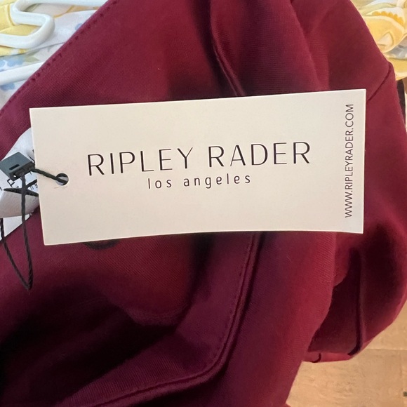 Ripley Rader Jumpsuit Strapless + Wide Leg color: Elderberry brand new !! size 2 - Picture 9 of 10